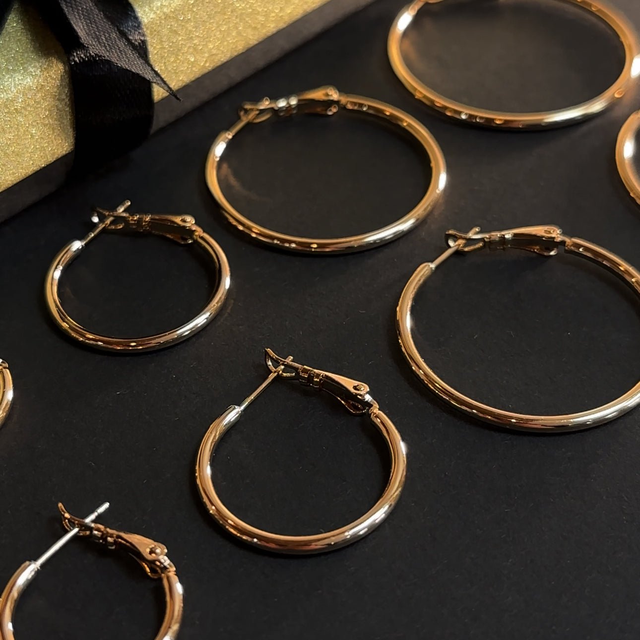Bella Gold - Women's Gold - Plated Hoop Earrings 18k Gold Earrings Bella Gold Earrings Classic Hoop Earrings
