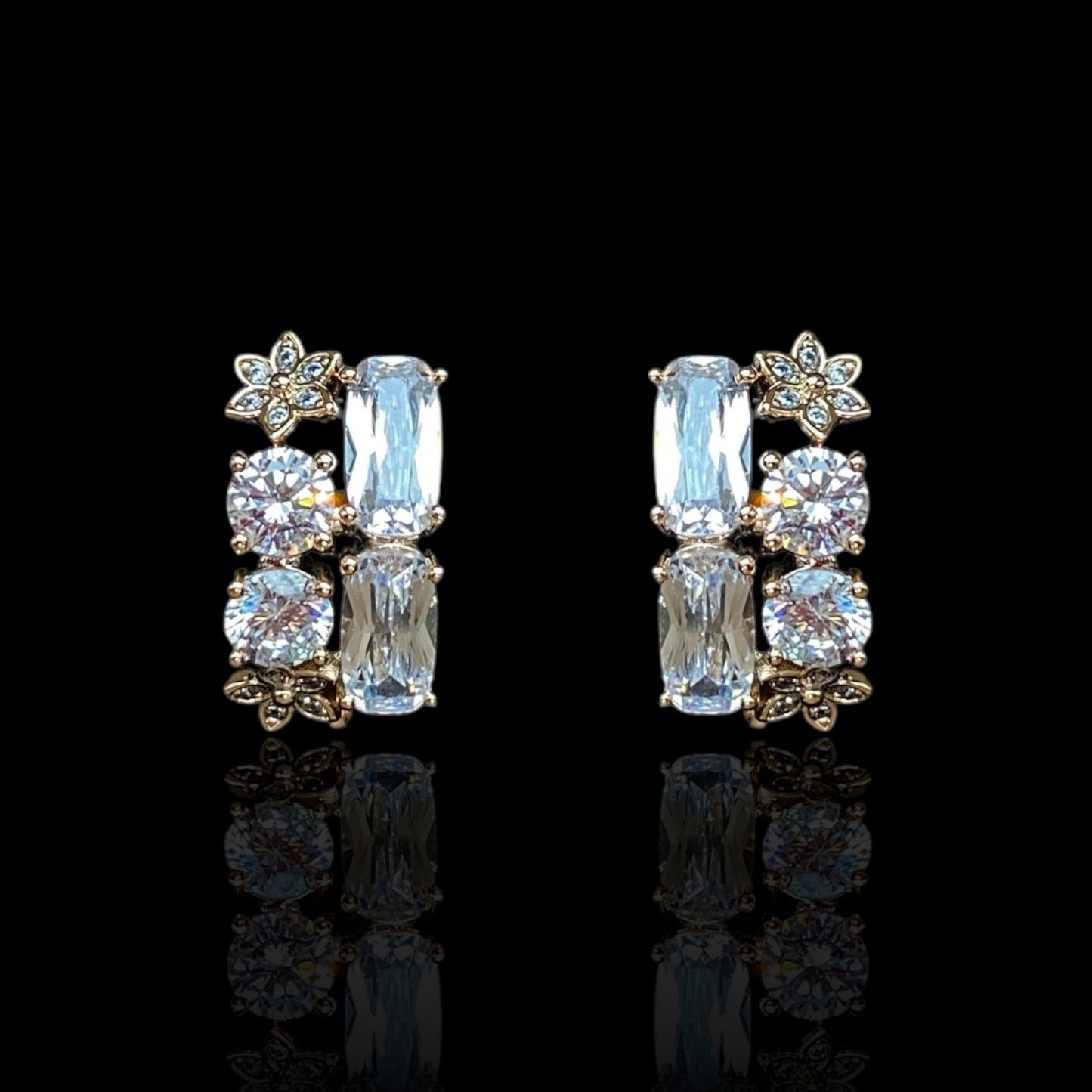 Serena - Gold Plated Crystal Hoops20mm earringscrystal hoopsElegant Earrings