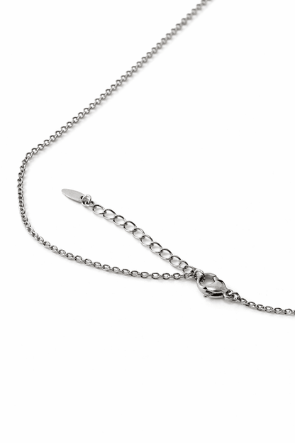 Apsudrabota kaklarota ar cirkoniju - solitaire dizains - 18k - apzeltita - rotas