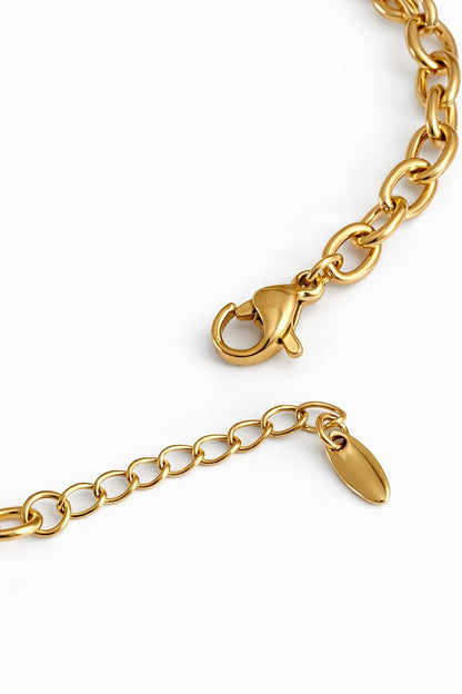 Apzeltīta rokassprādze ar cirkonijiem - 18k - apzeltita - rotas