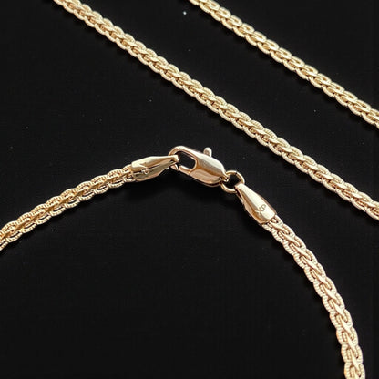 Apzeltīta rokassprādze ar smalku pinumu - 18k - apzeltita - rotas