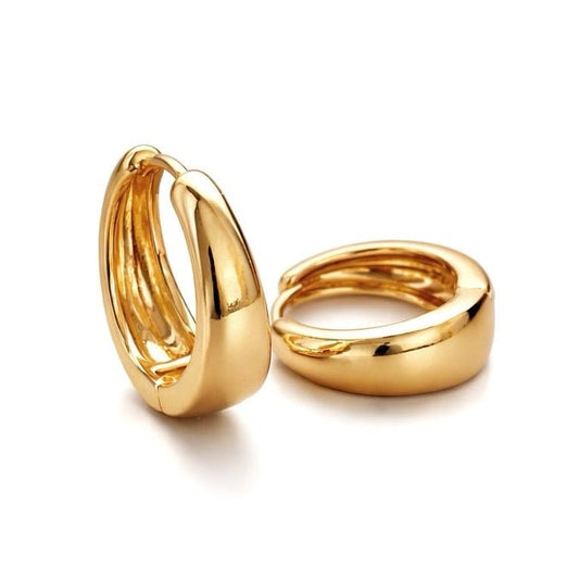 Apzeltīti klasiski riņķīši - 18k - apzeltita - rotas