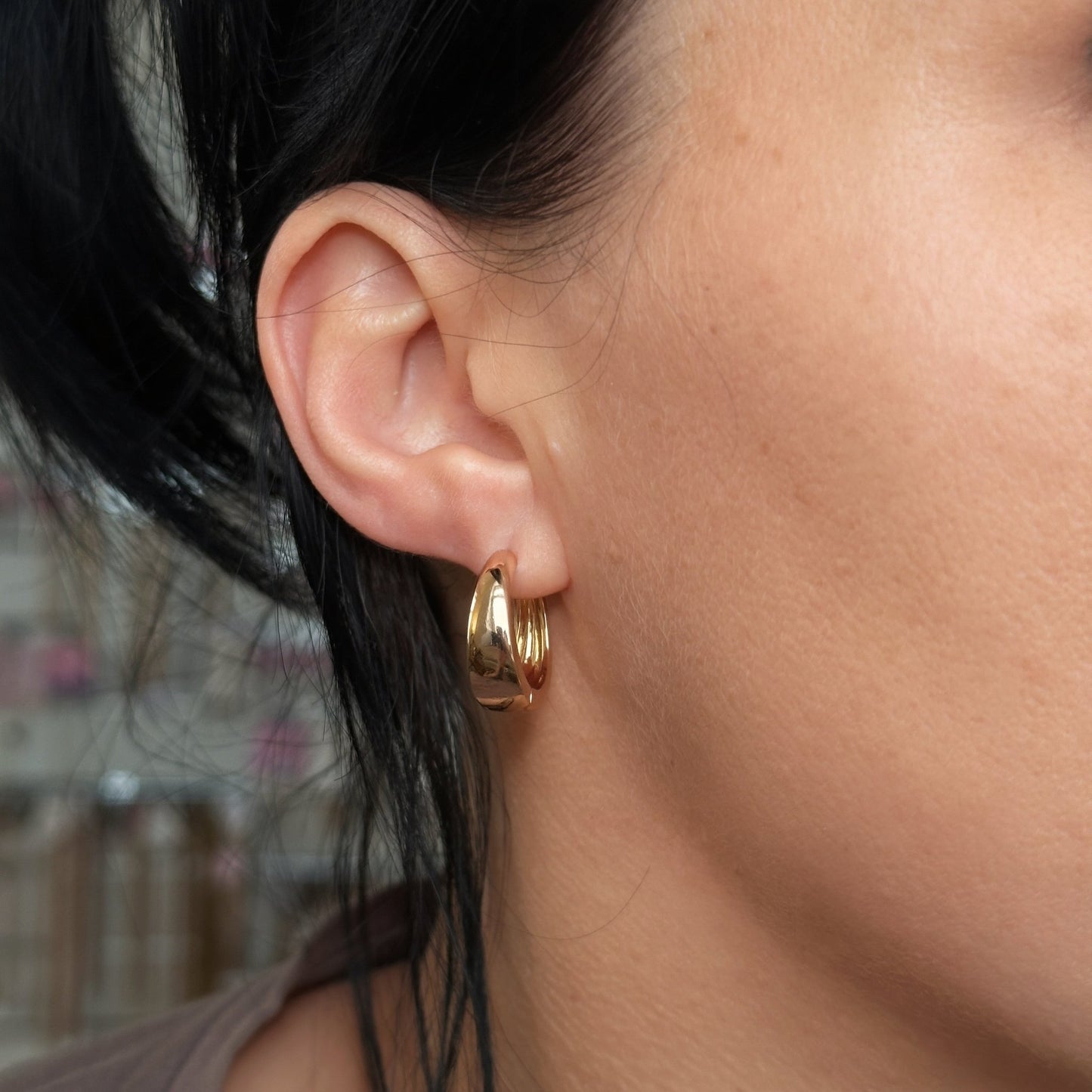 Apzeltīti klasiski riņķīši - 18k - apzeltita - rotas