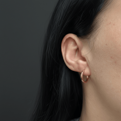 Apzeltīti klasiskie riņķīši - 18k - apzeltita - rotas