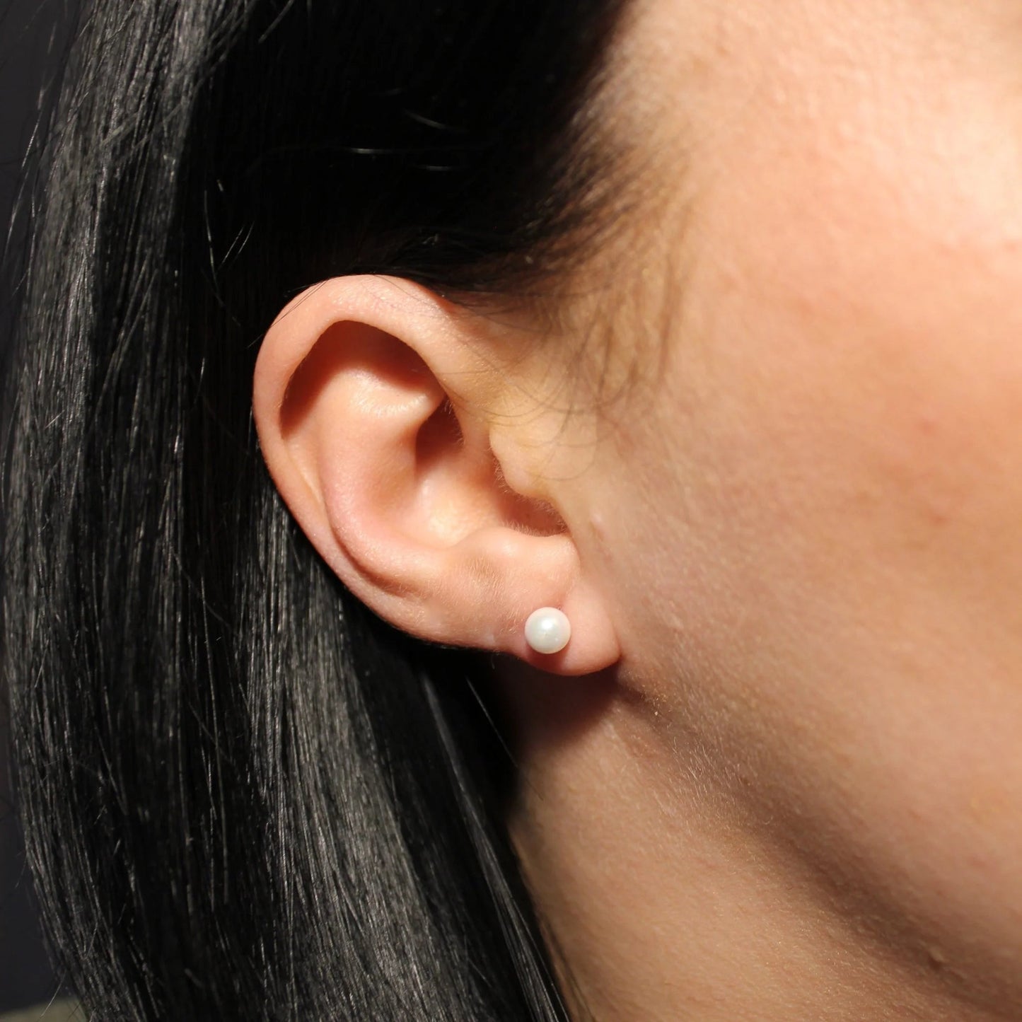 Apzeltīti nagliņu auskari ar pērlīti - 18k - apzeltita - rotas