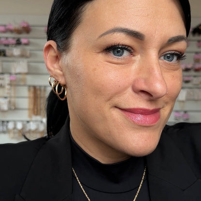 Bella Gold – sieviešu apzeltīti riņķīšu auskari - 18k - apzeltita - rotas