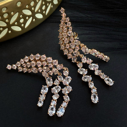  - Crystal Cascade – garie kristālu auskari - 4