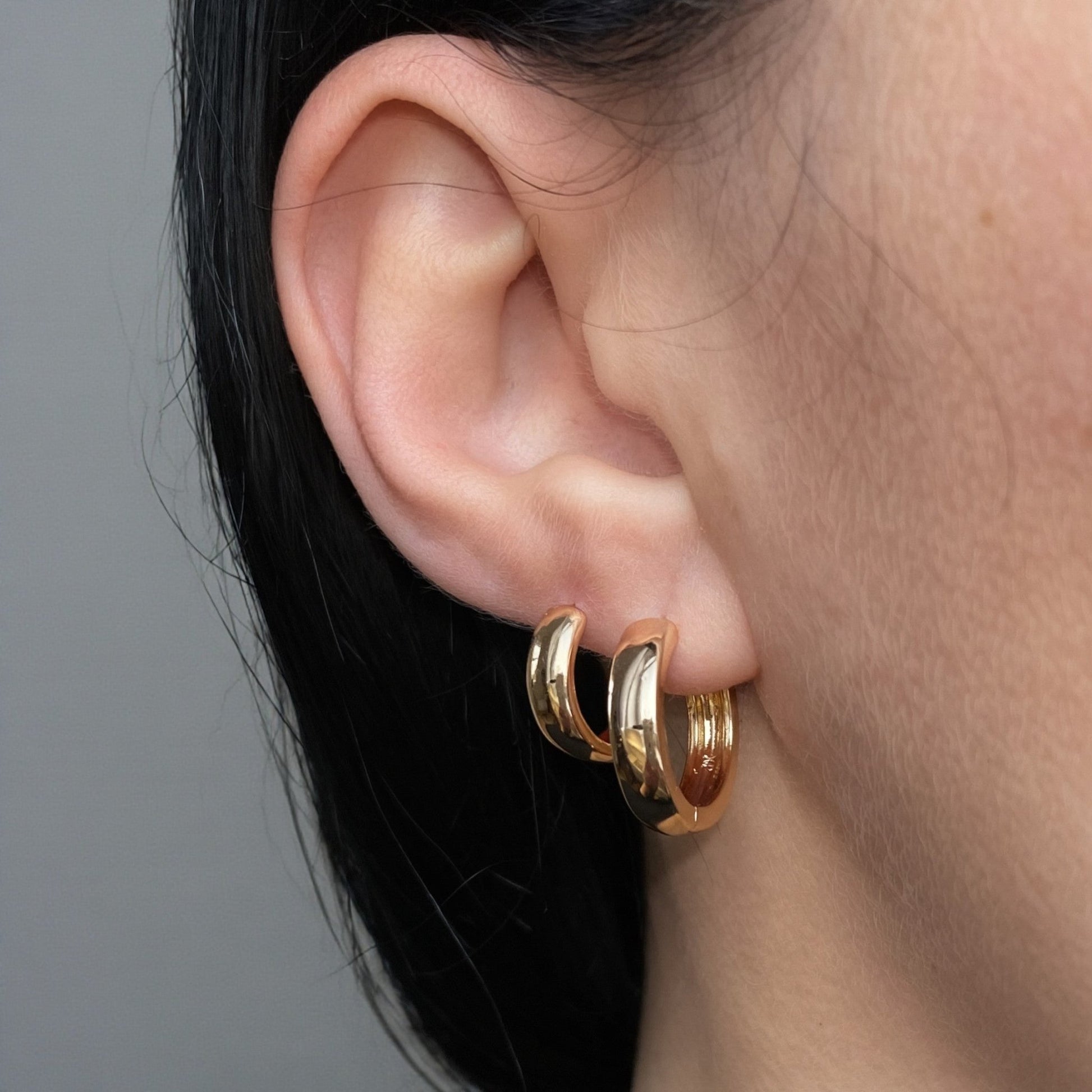 Double Hoop Set – Apzeltītu riņķīšu komplekts (2 pāri) – apzeltītas rotaslietas | Tavas Rotas