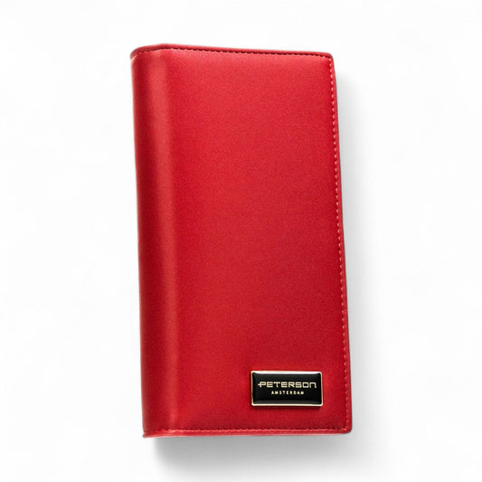 Elegant Red – Sieviešu ādas maks – apzeltītas rotaslietas | Tavas Rotas