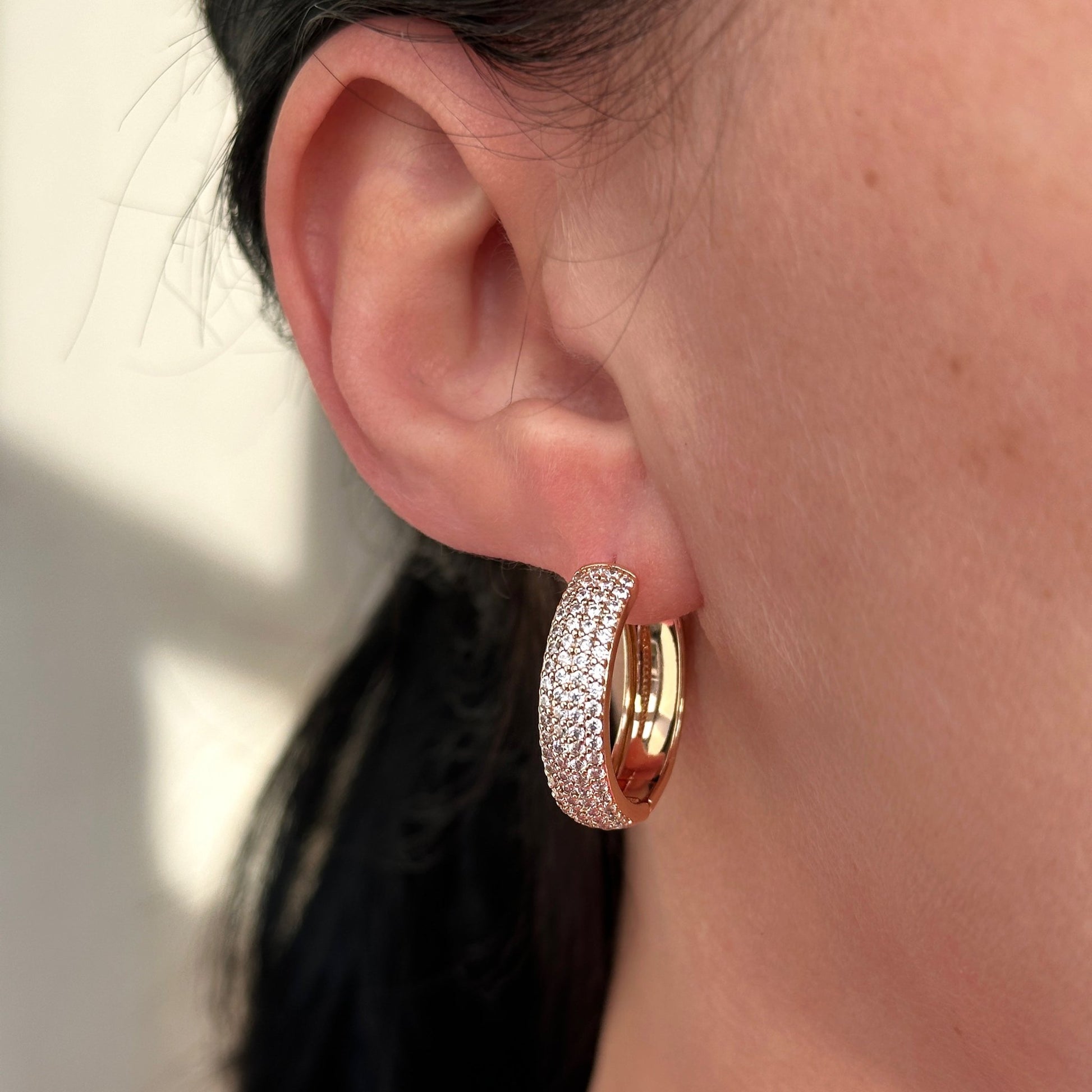  - Glam Pavé – Izteiksmīgi riņķīšu auskari - 2