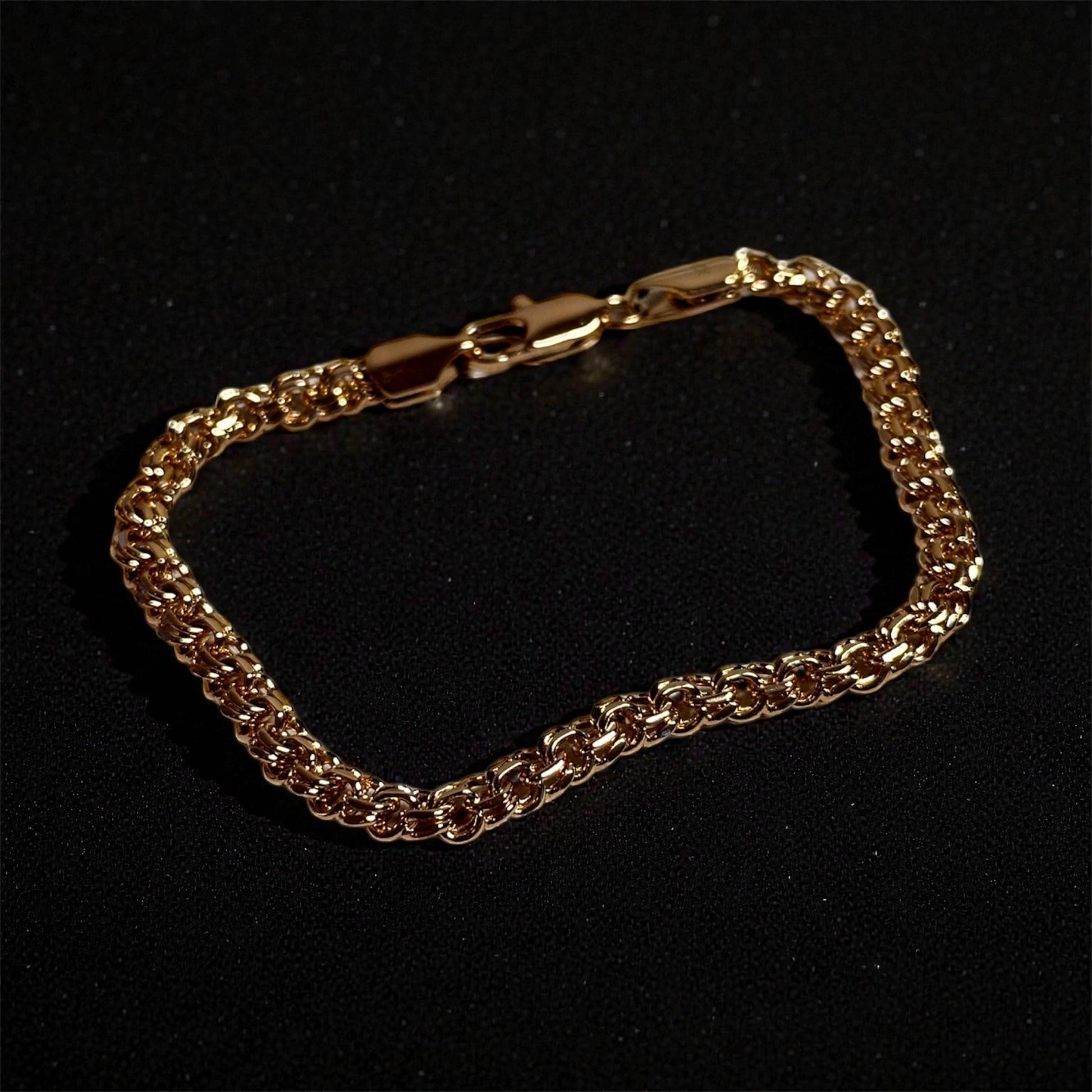 Golden Weave – apzeltīta rokassprādze - 18k - apzeltita - rotas