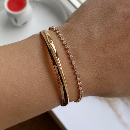 Klasiskā bangle tipa rokassprādze – apzeltītas rotaslietas | Tavas Rotas