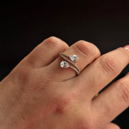  - Twins Glow – Divu kristālu gredzens - 2